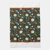 Kerstpatroon keukendoek theedoek (Verticaal)