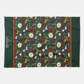 Kerstpatroon keukendoek theedoek (Horizontaal)