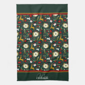 Kerstpatroon keukendoek theedoek (Verticaal)
