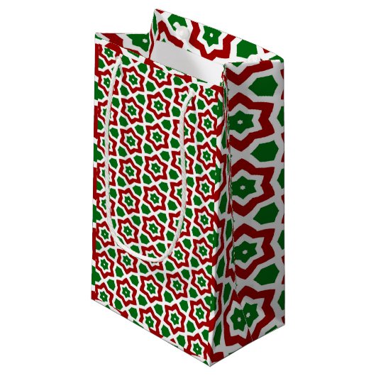 kerstpatroon klein cadeauzakje (Voorkant Gekanteld)