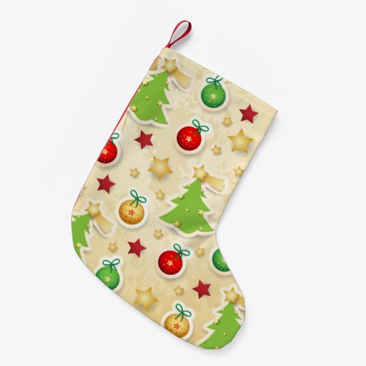 kerstpatroon kleine kerstsok (Voorkant (Hangend))