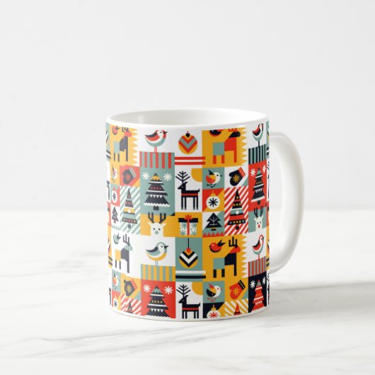 Kerstpatroon Koffiemok (Voorkant rechts)