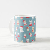 kerstpatroon koffiemok (Voorkant links)