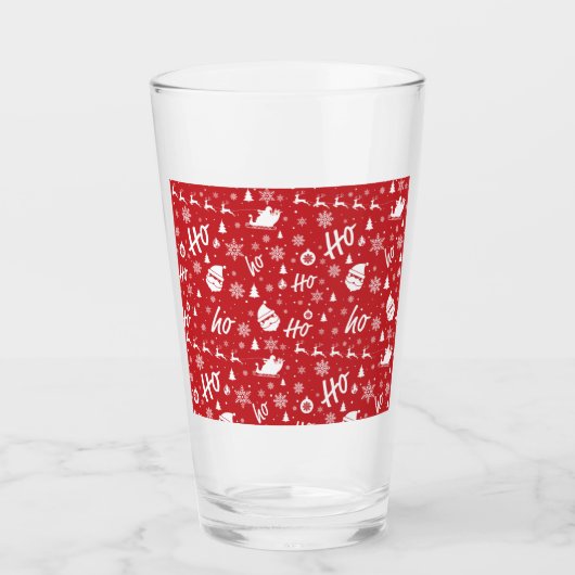 Kerstpatroon kopiëren glas (Voorkant)