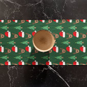 kerstpatroon korte tafelloper