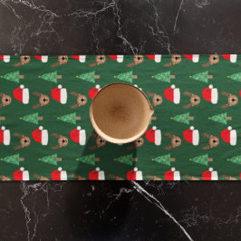 kerstpatroon korte tafelloper