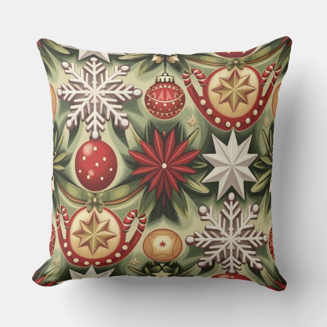  kerstpatroon kussen (Voorkant)