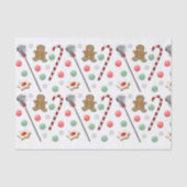 kerstpatroon lacrosse tissuepapier (Voorkant)