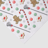 kerstpatroon lacrosse tissuepapier (Detail)