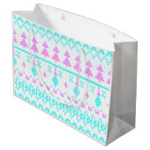 kerstpatroon large cadeautasje (Achterkant Gekanteld)