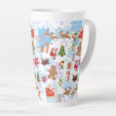 kerstpatroon latte mok (Rechterhoek)