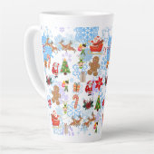 kerstpatroon latte mok (Linkerhoek)