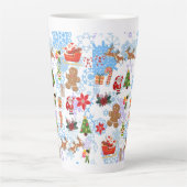 kerstpatroon latte mok (Voorkant)