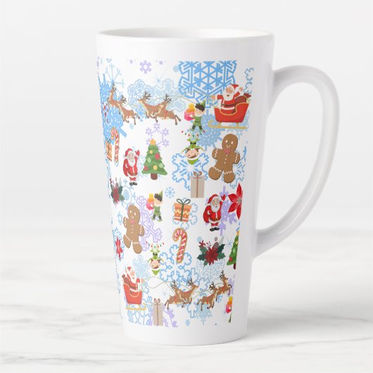 kerstpatroon latte mok (Rechts)