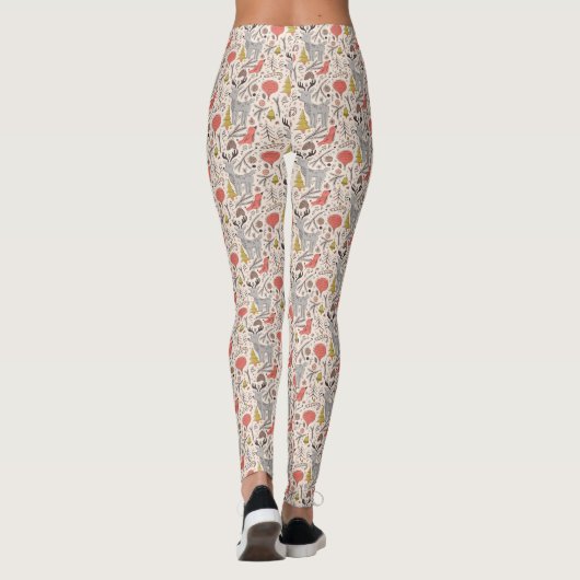 kerstpatroon leggings (Achterkant)