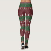 Kerstpatroon Leggings (Achterkant)