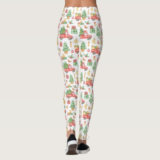  kerstpatroon leggings (Achterkant)
