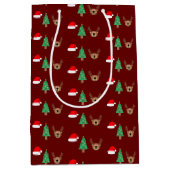 kerstpatroon medium cadeauzakje (Voorkant)