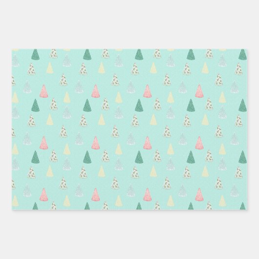 🎄 kerstpatroon met aangepaste tekst inpakpapier vel (Voorkant 2)