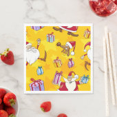 Kerstpatroon met cadeaus en sterren van de Kerstma Servet (Insitu)