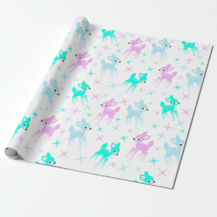 kerstpatroon met gebak-deer cadeaupapier