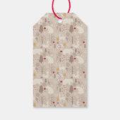 Kerstpatroon met jute Woodland-dieren Cadeaulabel (Achterkant)
