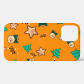 kerstpatroon met kaarsen, Tangerinesbackgrou Case-Mate iPhone Case (Achterkant (horizontaal))