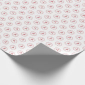 kerstpatroon met Logo Noordpool Cadeaupapier (Hoek)