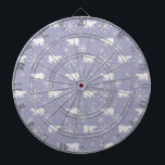 Kerstpatroon met polaire beren en sneeuwvlokken dartbord<br><div class="desc">Naadloos patroon met polaire beren</div>