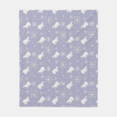 Kerstpatroon met polaire beren en sneeuwvlokken fleece deken (Voorkant)