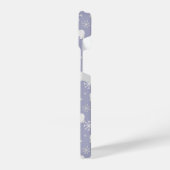 Kerstpatroon met polaire beren en sneeuwvlokken iPhone hoesje (Linkerkant)