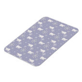 Kerstpatroon met polaire beren en sneeuwvlokken magneet (Linkerzijde)