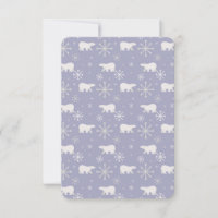 Kerstpatroon met polaire beren en sneeuwvlokken