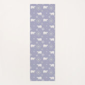 Kerstpatroon met polaire beren en sneeuwvlokken yogamat (Voorkant)