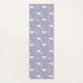 Kerstpatroon met polaire beren en sneeuwvlokken yogamat (Achterkant)