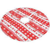 Kerstpatroon met rendieren en sneeuwvlokken kerstboom rok (Gekanteld)