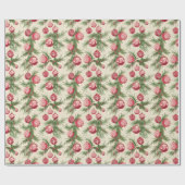 Kerstpatroon met roze Ornamenten & den Cadeaupapier (Vlak)