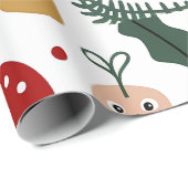 Kerstpatroon met Santa, Gingerbread Cadeaupapier (Rol Hoek)