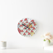 Kerstpatroon met veel grappige katten ronde klok (Huis)