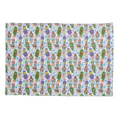 kerstpatroon met voedingskraker en sneeuwvlokken kussensloop (Achterkant-Links)