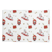 kerstpatroon met voedingskraker kussensloop (Achterkant)