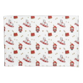 kerstpatroon met voedingskraker kussensloop (Voorkant)