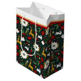 Kerstpatroon middelgrote cadeautas