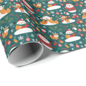 Kerstpatroon naar tegel cadeaupapier (Rol Hoek)