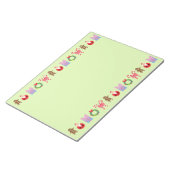 kerstpatroon notitieblok (Schuin)