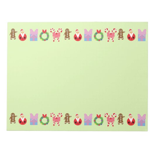 kerstpatroon notitieblok (Voorkant)
