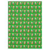 Kerstpatroon op groene tablet tafelkleed (Voorkant)