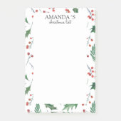 Kerstpatroon Opmerkingen Post-it® Notes (Voorkant)