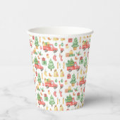  kerstpatroon papieren bekers (Rechts)