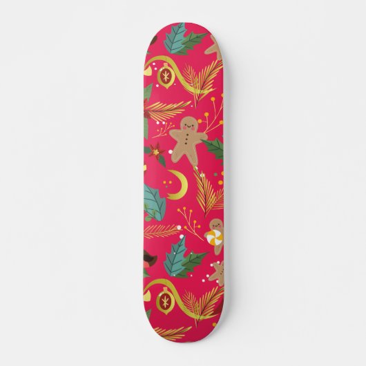 kerstpatroon persoonlijk skateboard (Voorkant)
